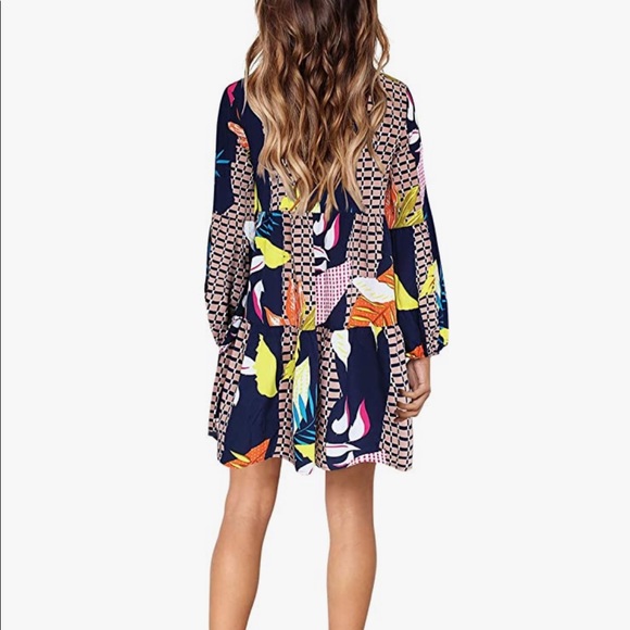 Spring summer colorful dress - Picture 3 of 5